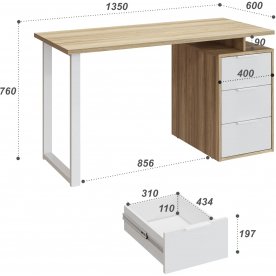 Письменный стол С-416 135х60