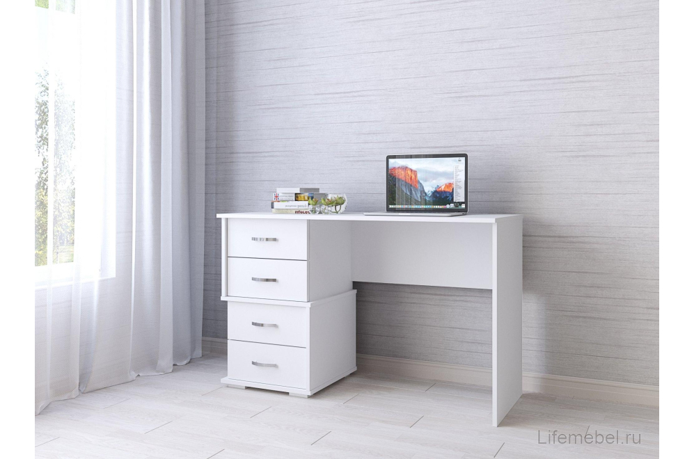 Письменный стол Сити-2 белый