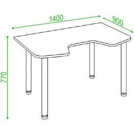 Письменный стол СКЛ-Игр140МО