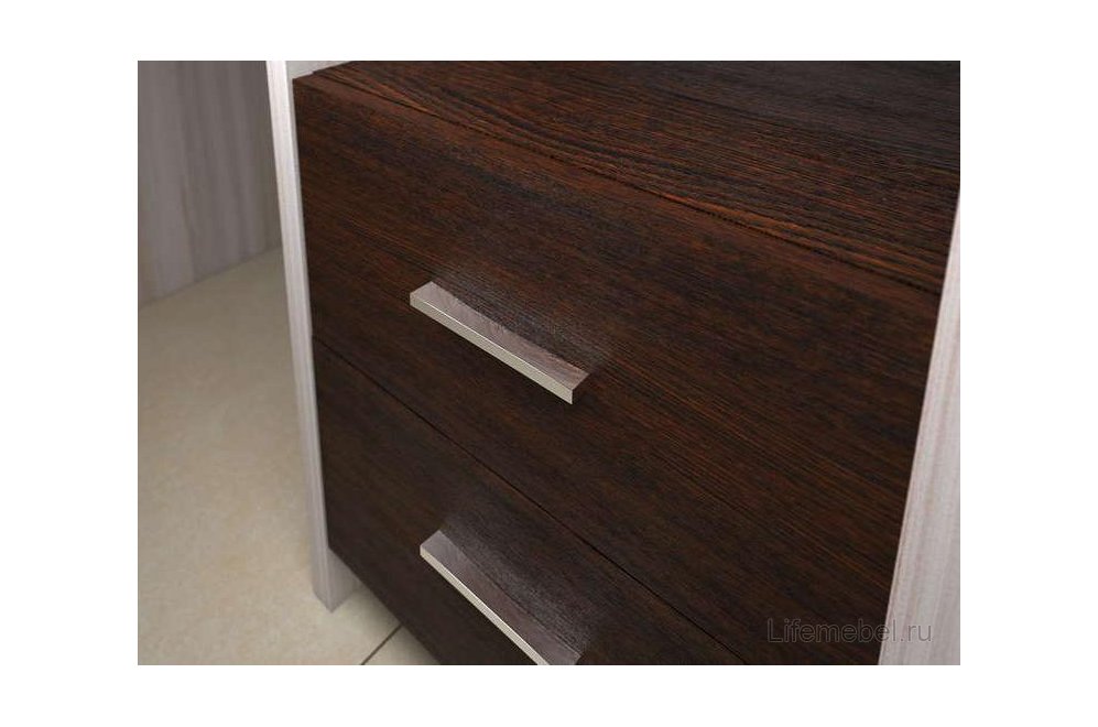 Письменный стол Беланта-Прям130Р+НКЛХ-130 КВ карамель / дуб венге