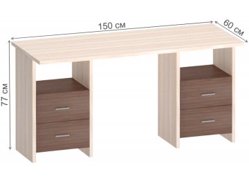 Письменный стол СКЛ-Прям150
