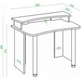 Письменный стол СКЛ-Софт120