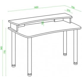 Письменный стол СКЛ-Софт140МО