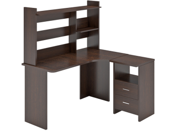 Письменный стол СКЛ-Угл130+НКЛ-120 венге