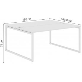 Письменный стол Skyland Xten-Q XQWST 1614 160х140,6х75 двухместный
