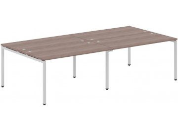 Письменный стол Skyland XTEN-S XWST 1414 1400х1406х750 двухместный дуб сонома / алюминий