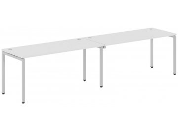 Письменный стол Skyland XTEN-S XWST 1414 1400х1406х750 двухместный белый / алюминий