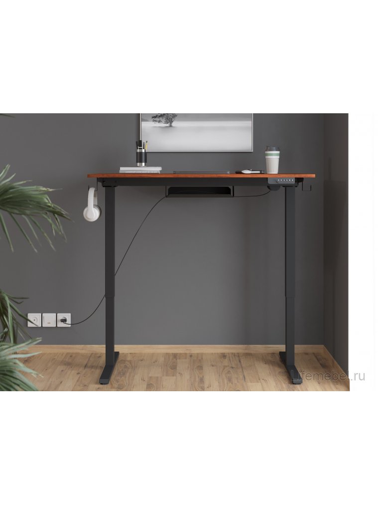 Письменный стол SkyLand XTEN-UP AT-002 1200х600х730/1210 дуб темный / черный