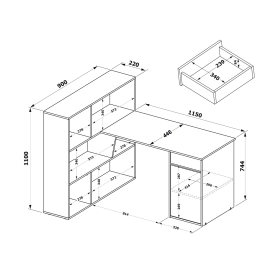Письменный стол СПм-12