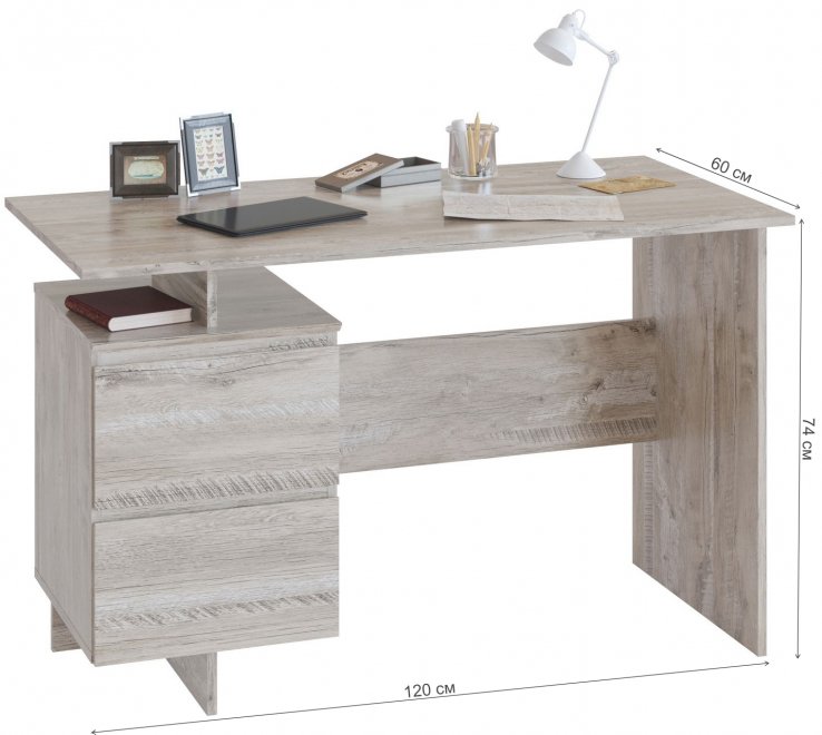 Письменный стол СПм-19 дуб юкон