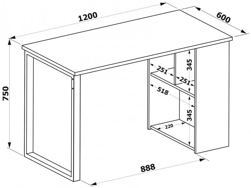 Письменный стол СПм-201 дуб делано