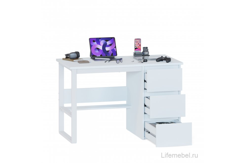Письменный стол СПМ-211 белый