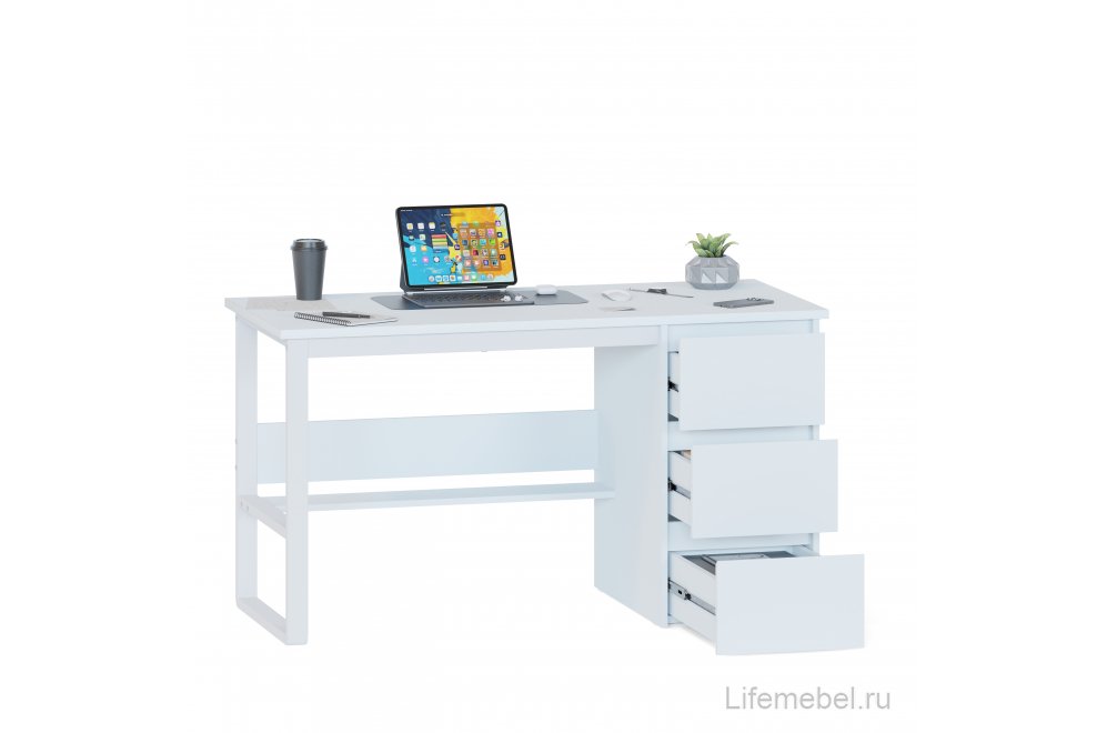 Письменный стол СПМ-212 белый