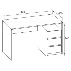 Письменный стол СПм-21