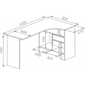 Письменный стол СПм-25
