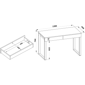 Письменный стол СПм-302