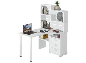 Письменный стол Жаспера-132-130 БЕ правый