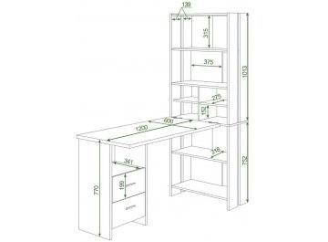 Письменный стол СТЛ-ОВХ