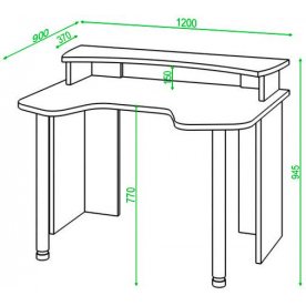 Письменный стол СКЛ-Игр120+НКИЛ120 В