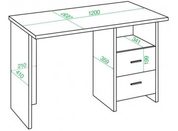 Письменный стол Беланта-Прям120Р К