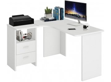 Письменный стол СКЛ-Угл 130 БЕ ЛЕВ