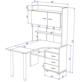Письменный стол СР-133-130