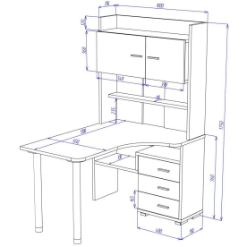 Письменный стол СР-133-130