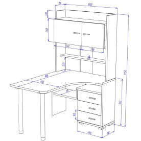 Письменный стол СР-133-140