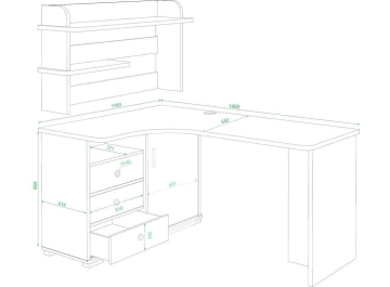 Письменный стол Жаспера-145