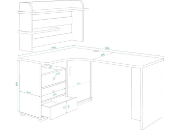 Письменный стол Жаспера-145