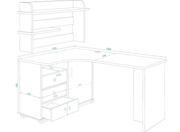 Письменный стол Жаспера-145
