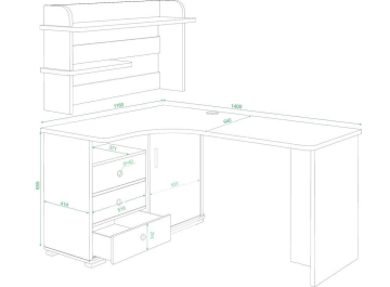 Письменный стол Жаспера-145