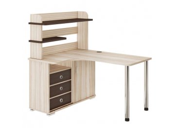 Письменный стол СР-145М ВБЕВ-ЛЕВ левый карамель / венге / карамель
