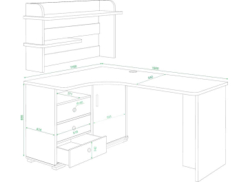 Письменный стол Жаспера-165