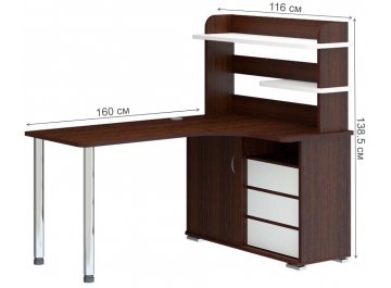 Письменный стол СР-165М ВБЕВ-ПРАВ правый
