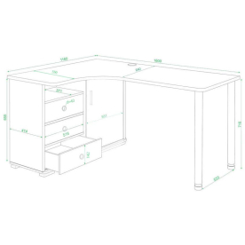 Письменный стол СР-165СМ