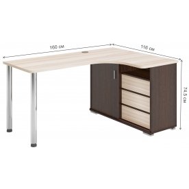 Письменный стол СР-165СМ ВКК-ПРАВ правый
