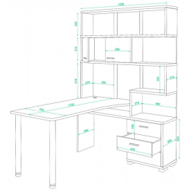 Письменный стол Жаспера-420/170