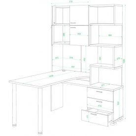 Письменный стол СР-500М/140 правый