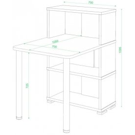 Письменный стол СБ-10М / 3 ШБЕШ