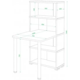 Письменный стол СБ-10М / 4 БЕШБЕ