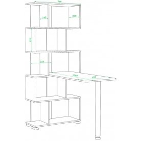 Письменный стол СЛ-5СТ НБЕН