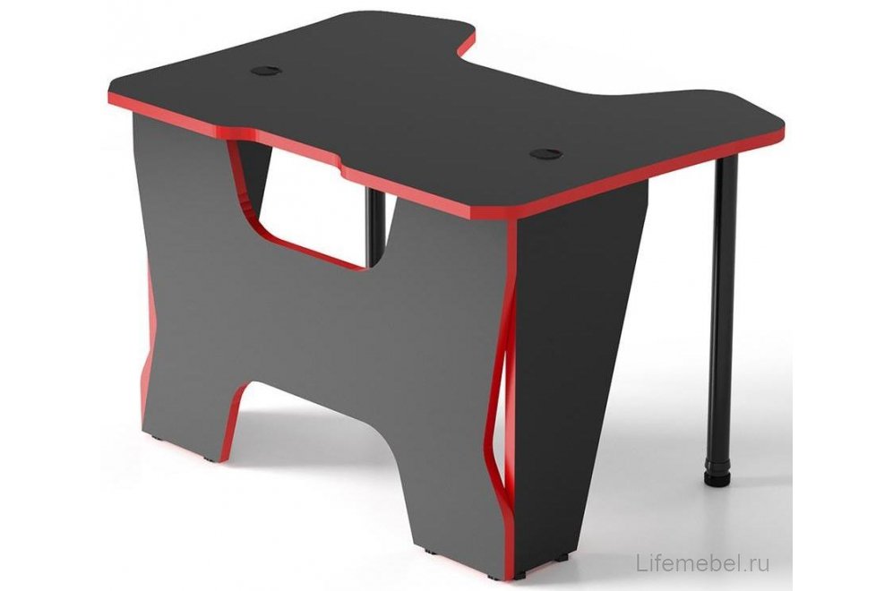 Письменный стол Strike-2 черно-красный / black-red