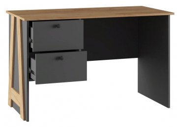 Компьютерный стол Теодора графит / крафт золотой