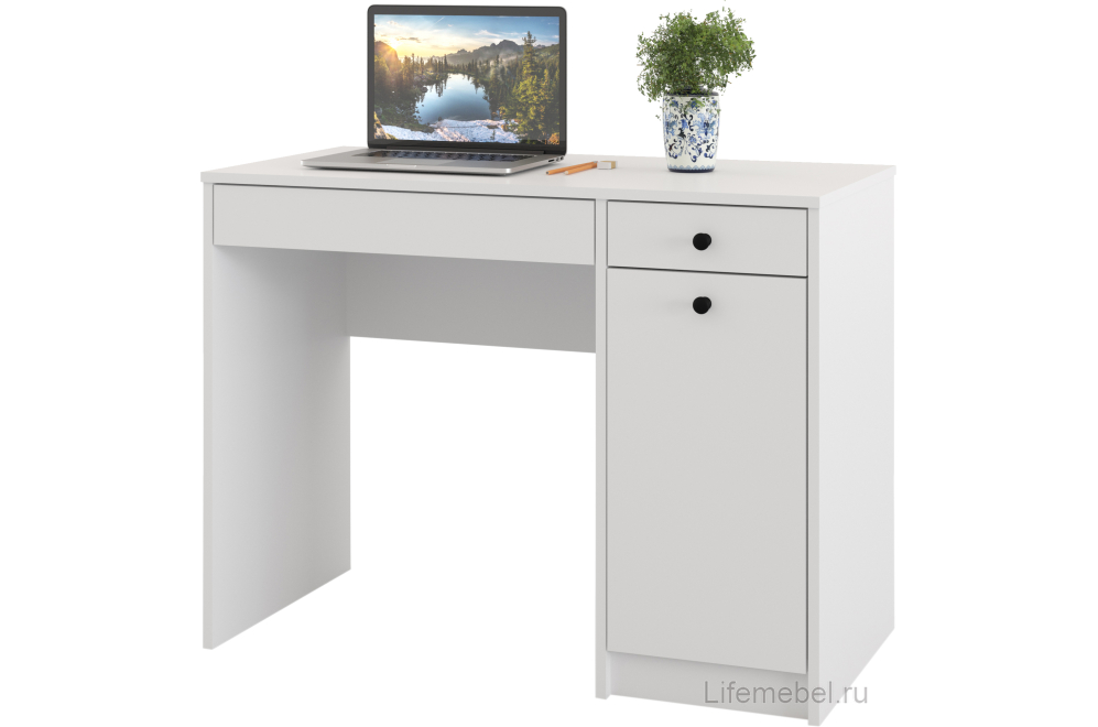 Письменный стол Найс 2 белый РЕ / белый РЕ