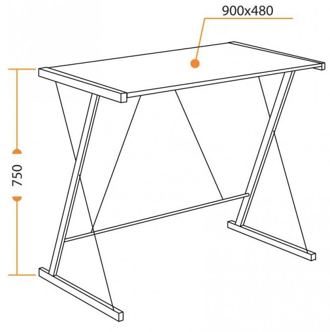 Письменный стол WD-09 burnt