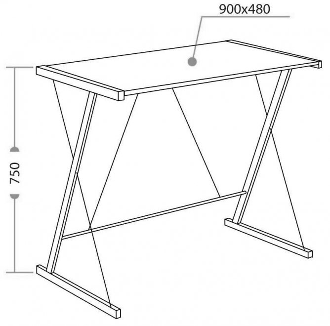 Письменный стол Wd-09/Вд-09 concrete/серый цемент