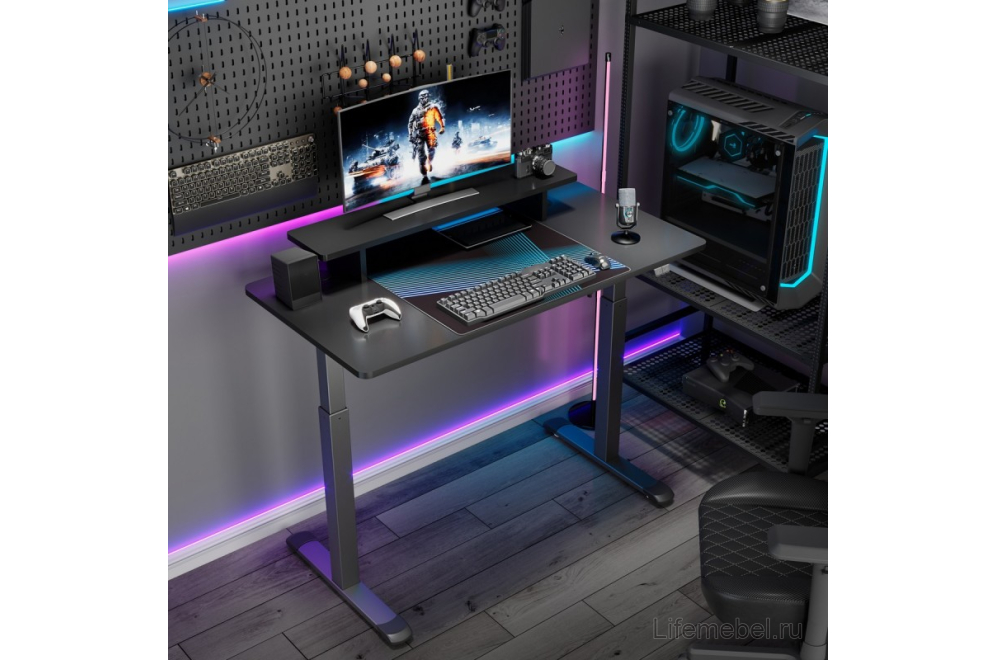 Компьютерный стол ERK-SM47-B черный