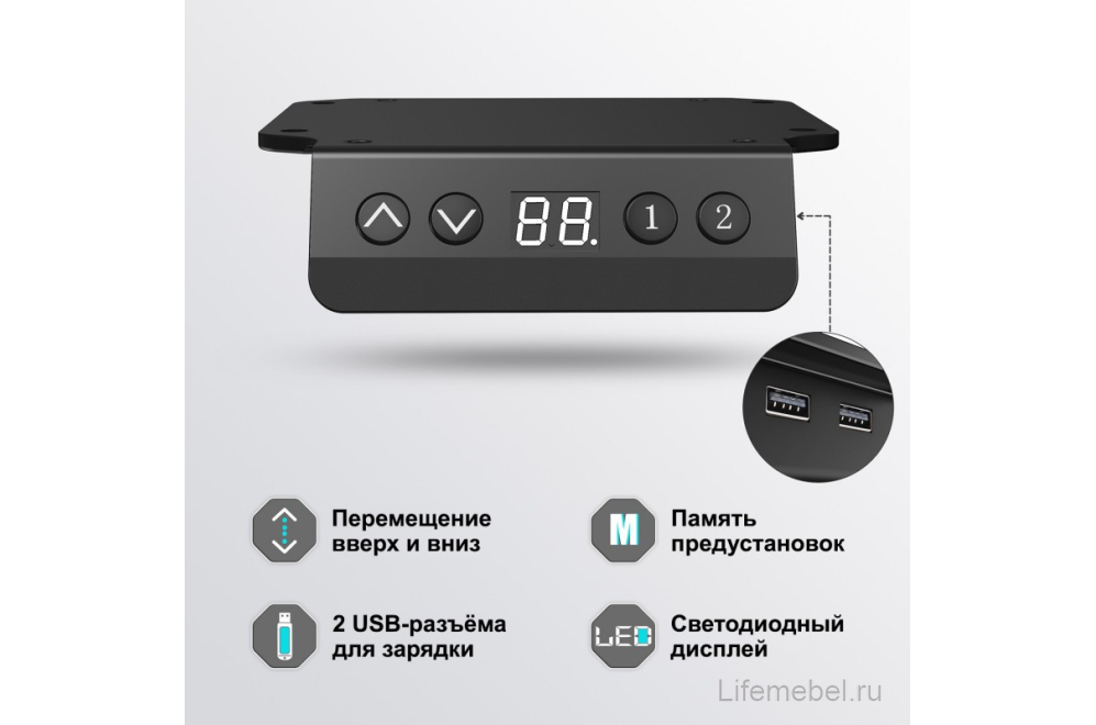 Компьютерный стол угловой правый ERK-L60R-RB коричневый