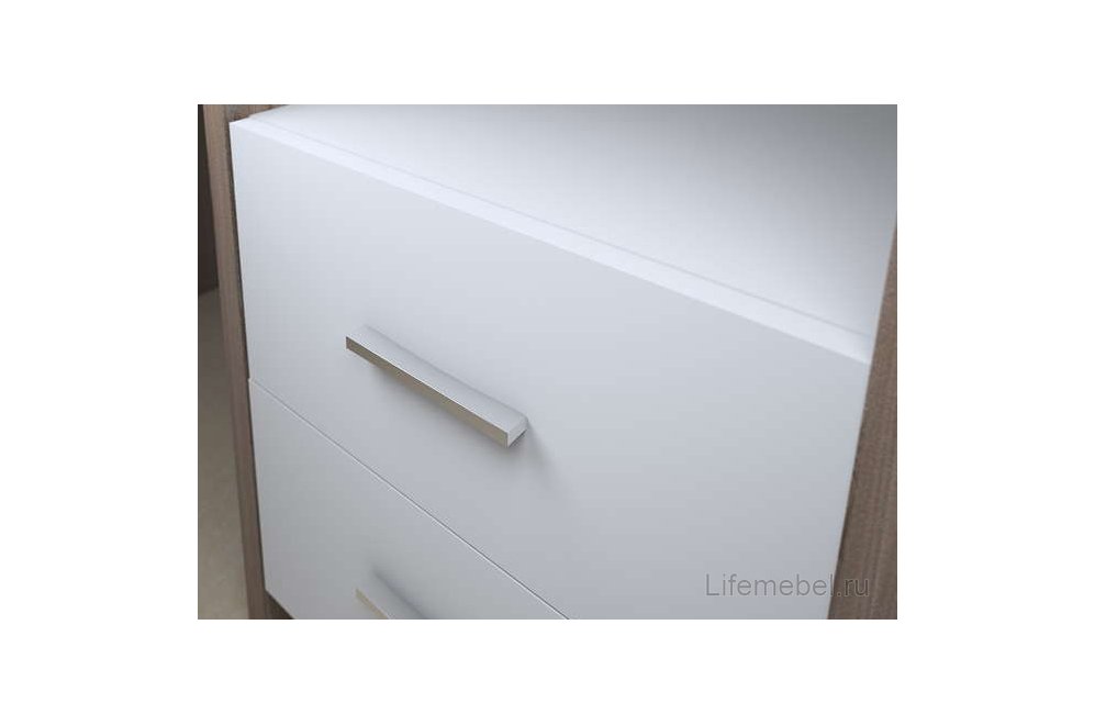 Стол компьютерный 100 х 120 см угловой нельсон / белый левый